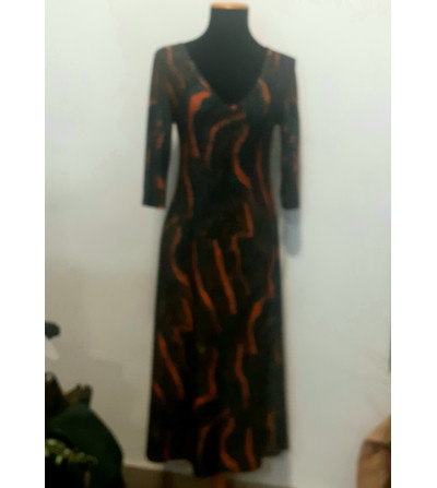 vestido punto de seda/zetazko puntuzko soinekoa